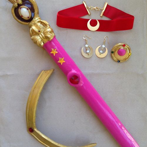 Custom Sailor Moon Wand & Accessories 