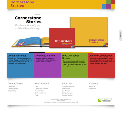 Cornerstone Stories  Web Design & Development