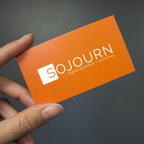 Logo design and business card design for Sojourn, 
