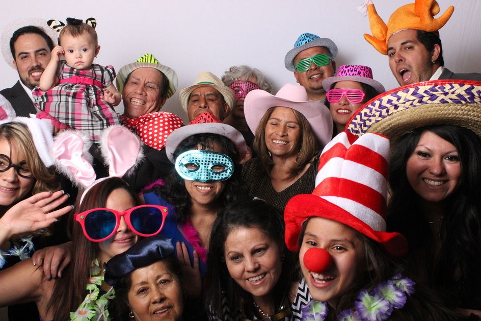 An open style photo booth allows for more people t