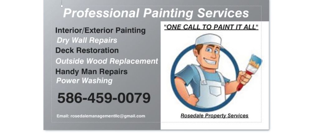 ONE Call TO PAINT IT ALL !!!  Call Today... FREE E