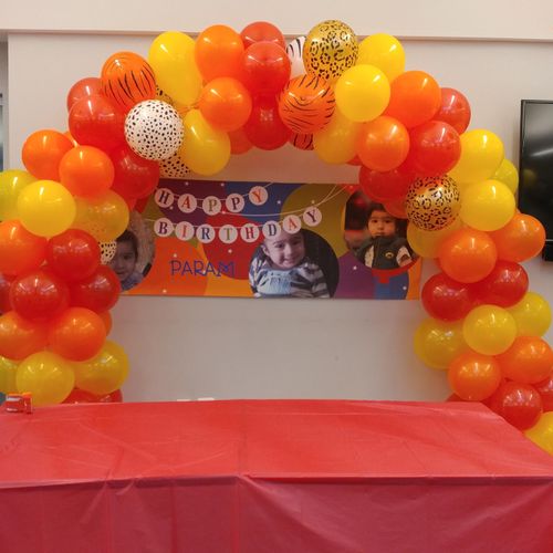 2nd Birthday Jungle Theme Balloon Arch