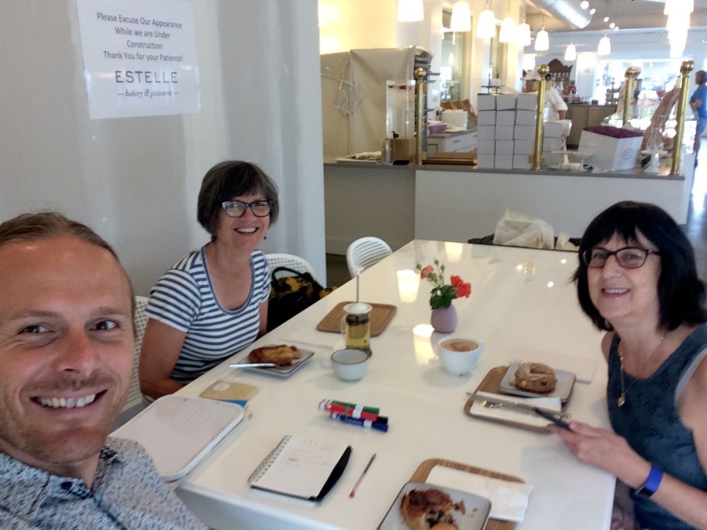 With my students Karen and Adrienne