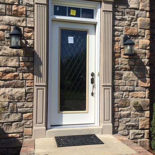 A new door for our client in Franklin. We do custo