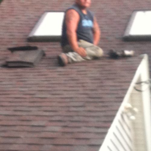 A roofing job.