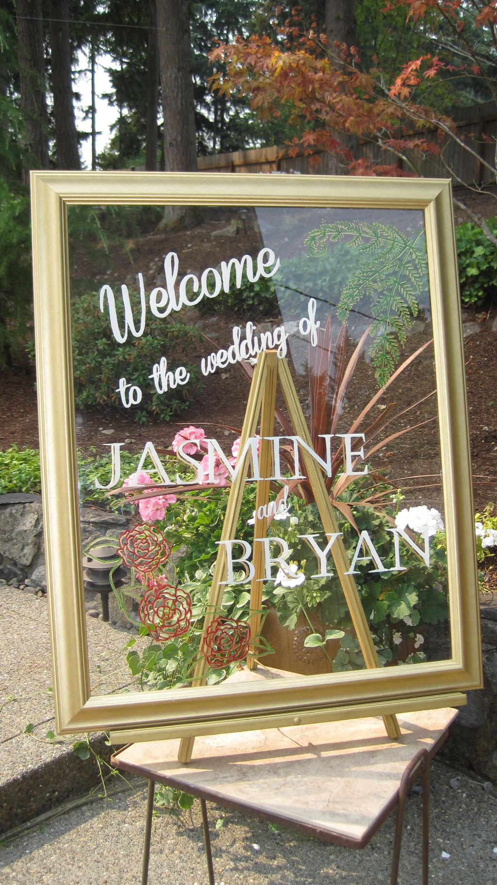 Custom welcome sign