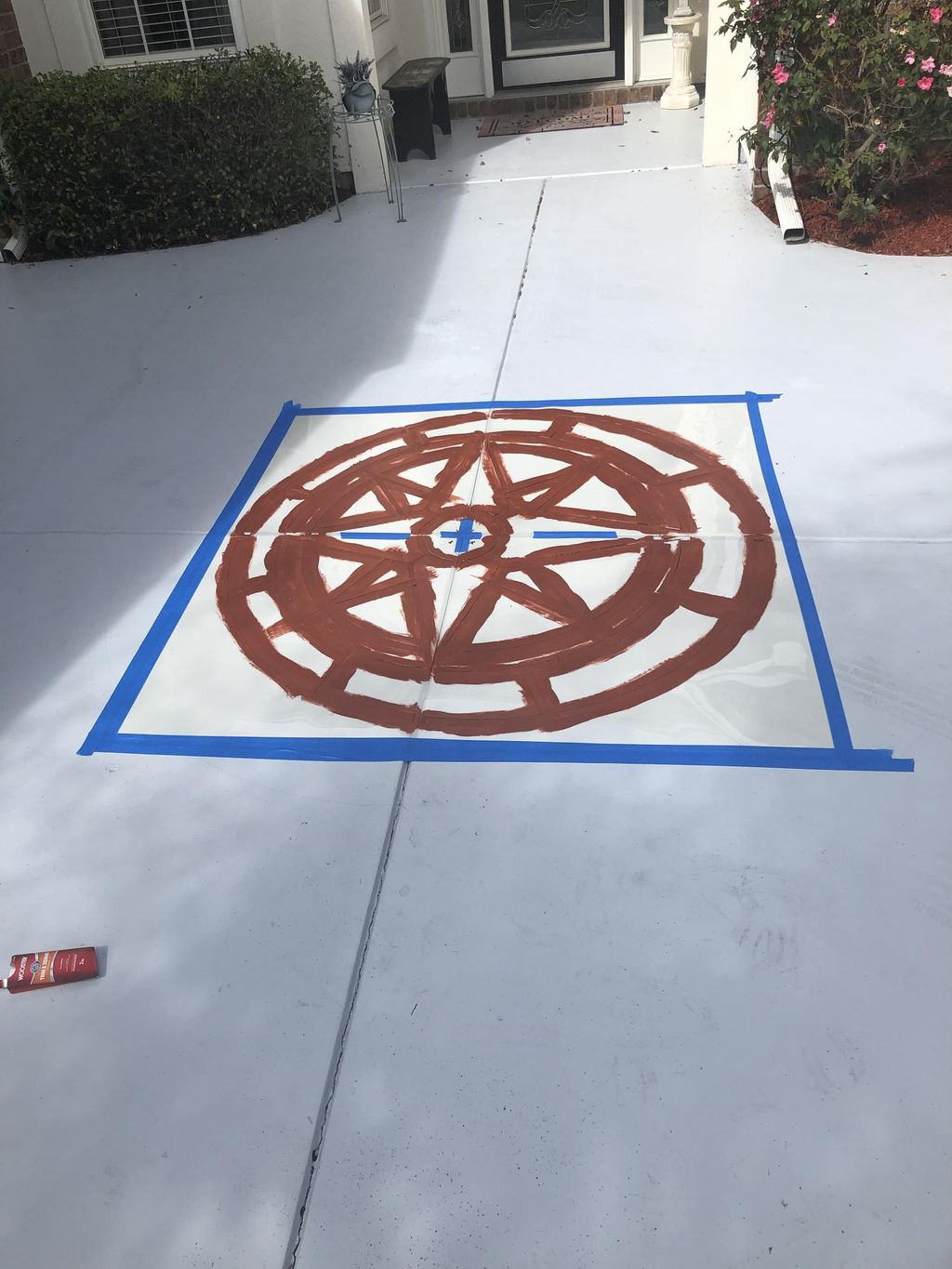 Driveway painting and stenciling 
