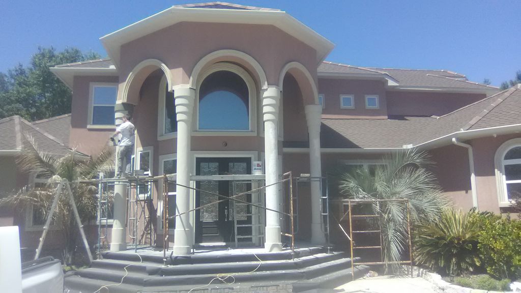 removing delaminating Stucco