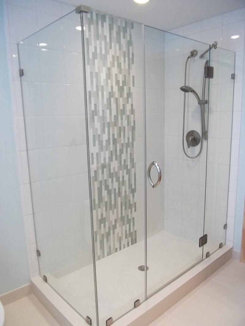 Custom 3/8" Frameless Shower Enclosure