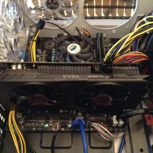 Upgrade - gaming PC video card installed