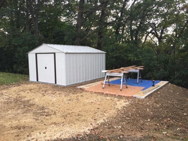 Shed assembly.