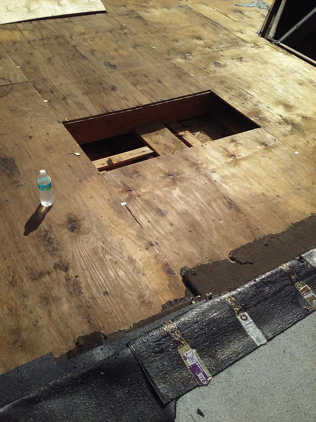 Rotten wood decking replacement