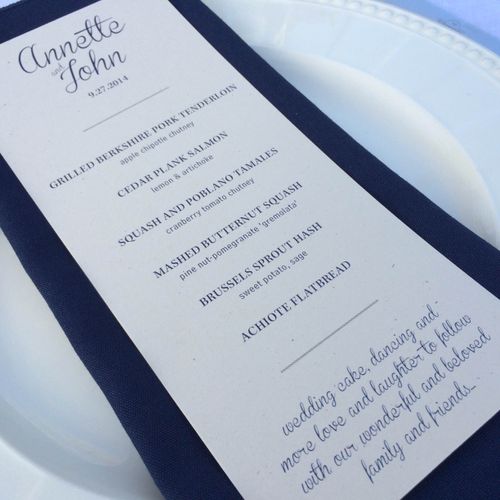 We can create custom menus for your event!