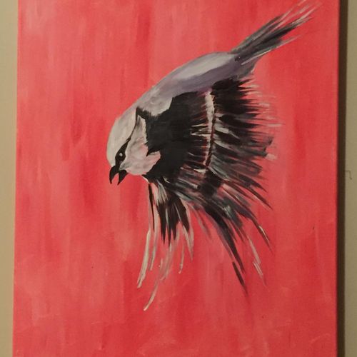 "Angry Bird"  Acrylic on canvas