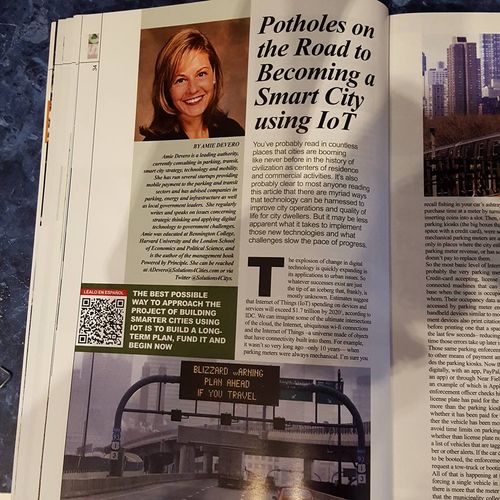 Article on technology for cities, published for th