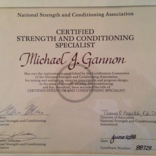 Certified Strength and Conditioning Specialist - N
