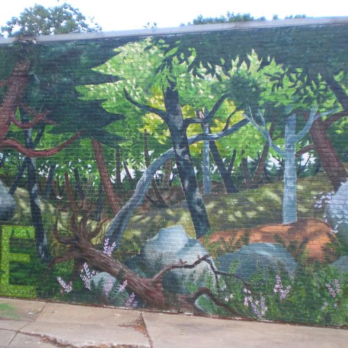 Love Forest (Left Side), 2009 15'x75'
