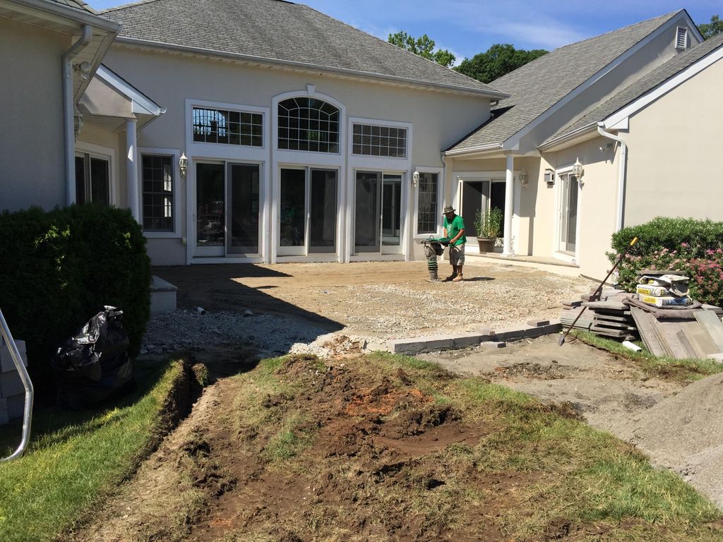 Prepping patio