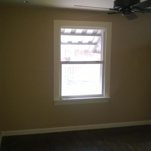 painted walls and trim