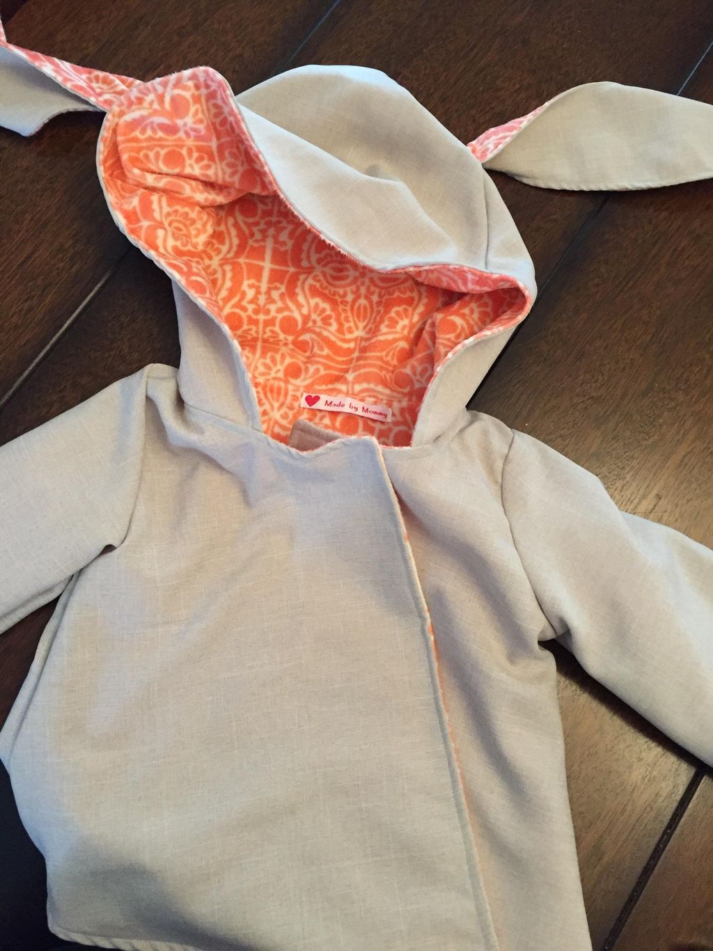 Bunny ear swing coat for baby