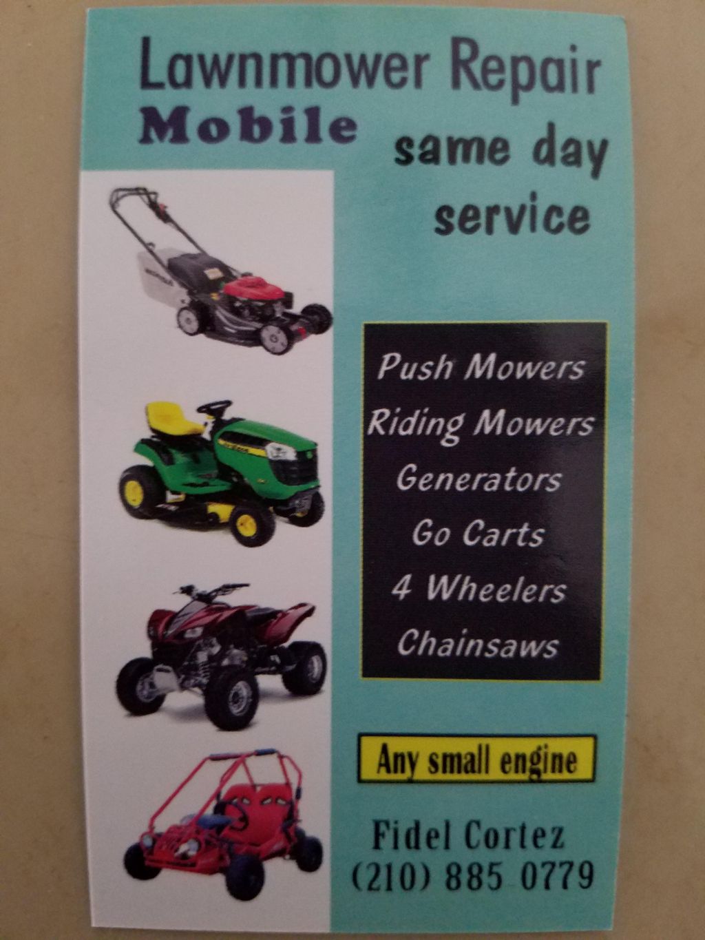 Mobile Lawnmower Repair