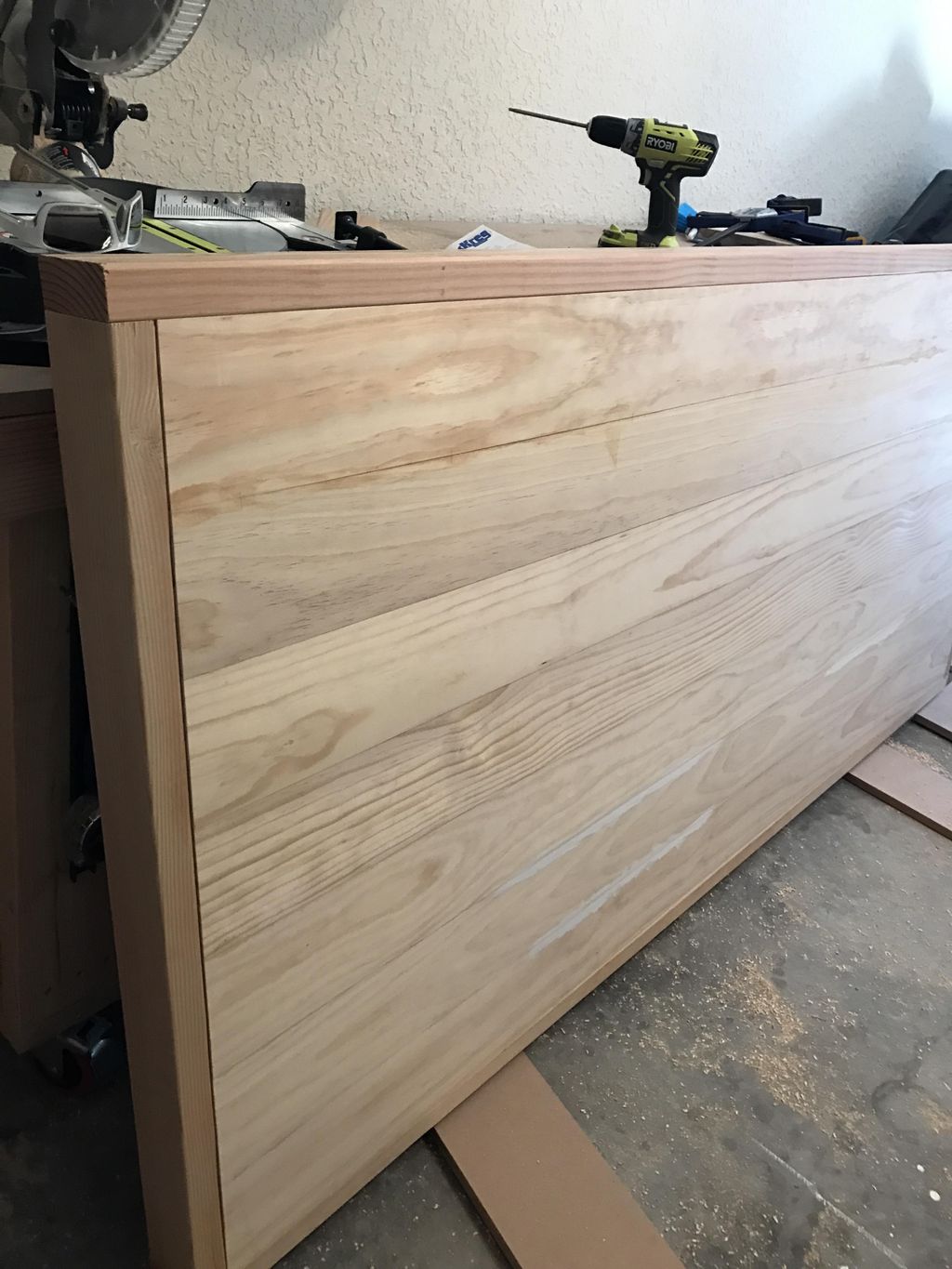 Custom built tabletop for farmhouse style table