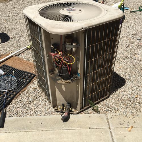 Condenser removal, replacement above
