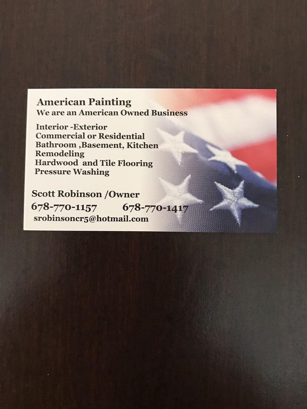 American painting and home repairs