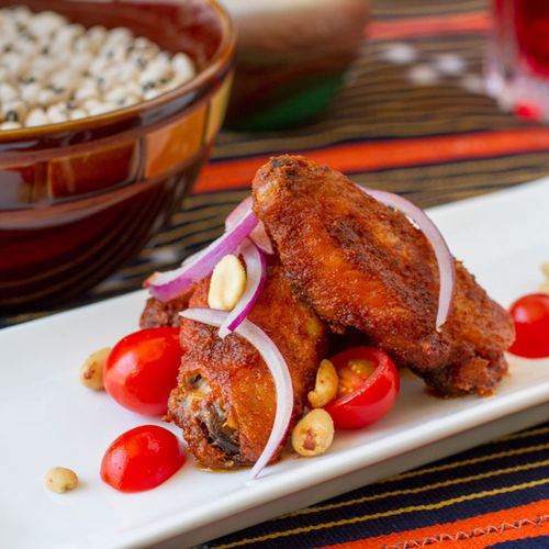 Spicy Suya Chicken Wings-
Marinated in fresh ginge