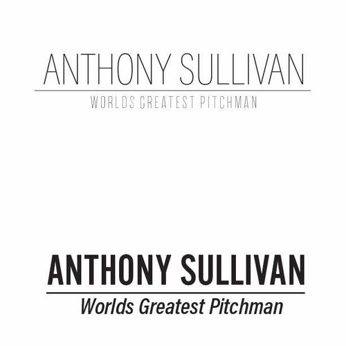 A variation of the logo I made for pitchman, Antho