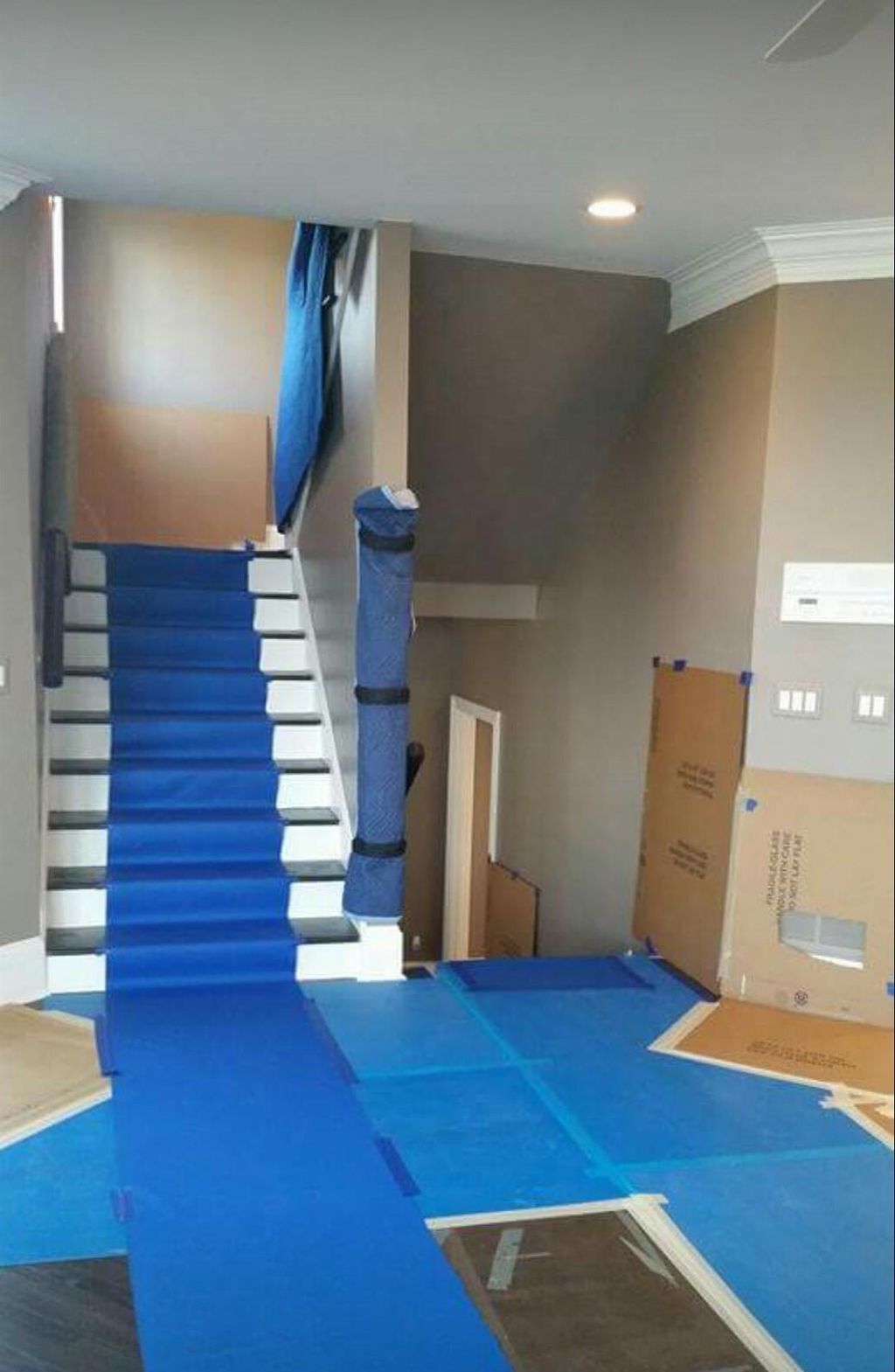 Before every job begins our moving crews protect y