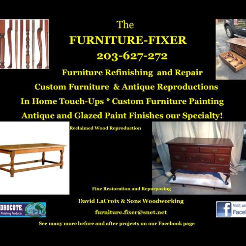 Furniture Refinishing and Repair
Custom Farm Table