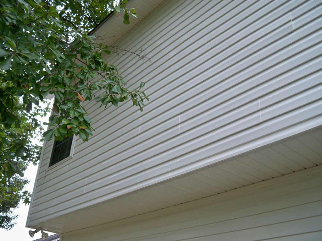 After pressure washing.