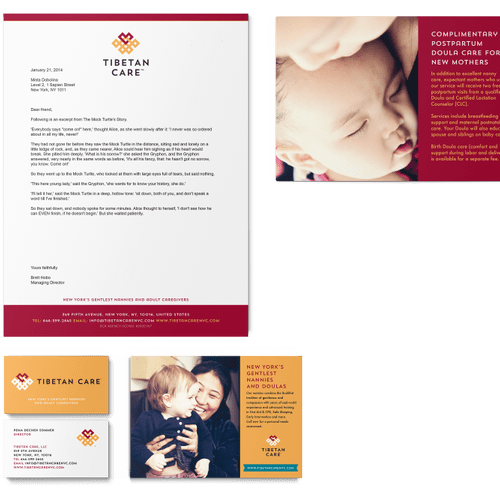 Tibetan Care Logo and Marketing Materials
