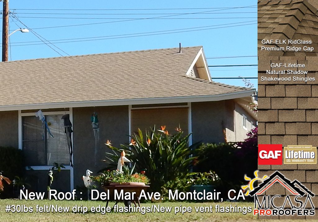 complete 30 year roof system in montclair CA