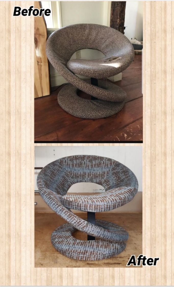  Louis Durot Style L'Aspirale Chair