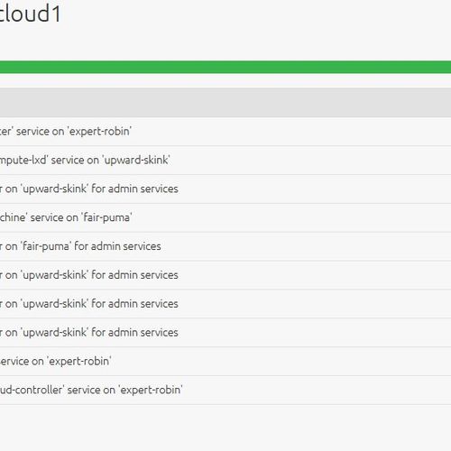 Using conjure-up to deploy an OpenStack cloud