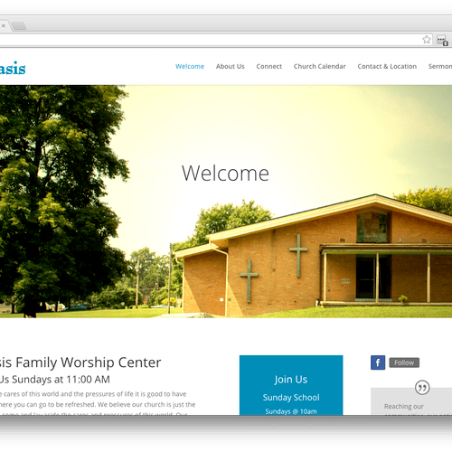 We created an online home for Oasis Family Worship