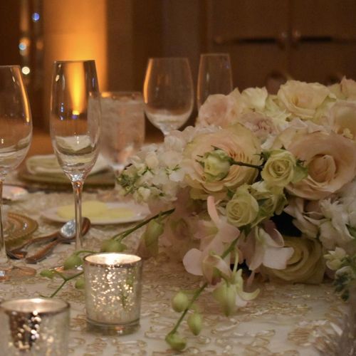 Blush and Ivory wedding @ Ritz Carlton