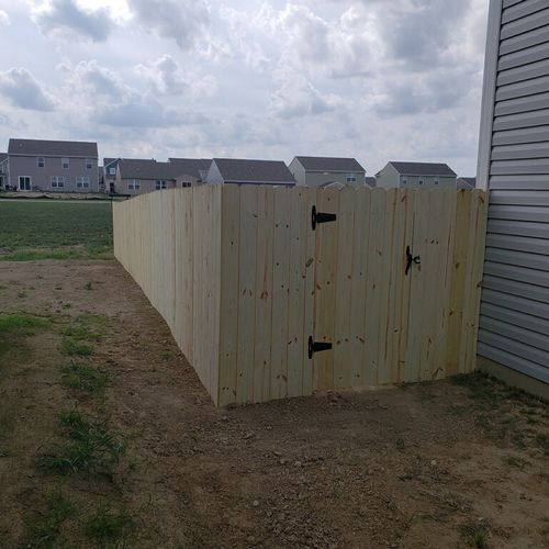 Gate for 6-ft Pressure treated, total-privacy fenc