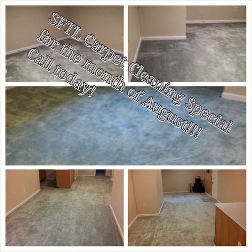 SFTL cleans carpet.