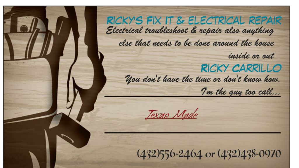 Ricky's fix-it & Electrical Repair