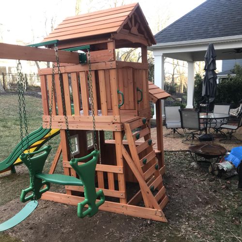 this is a playground i did for a guy off thumbtack