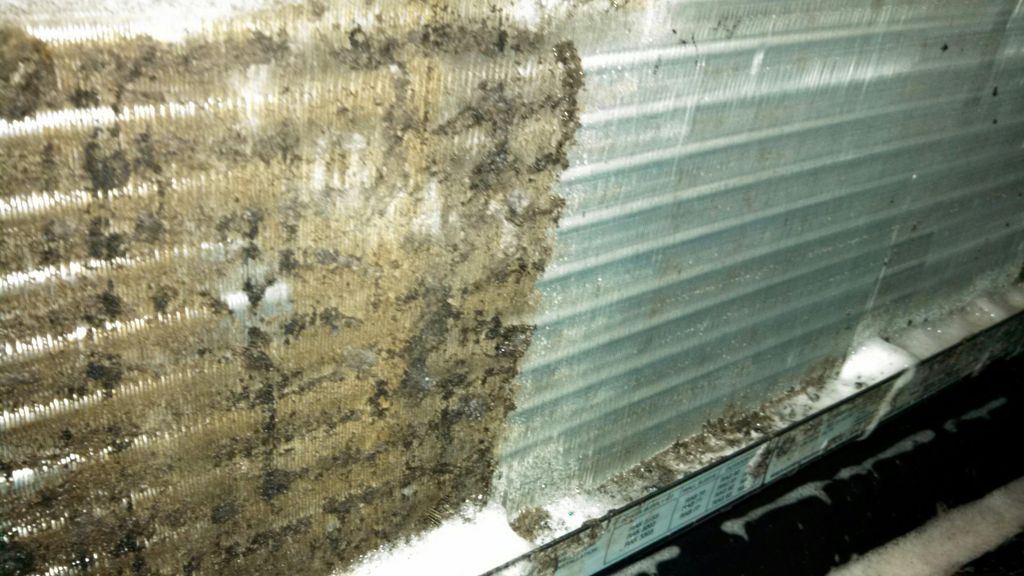 Before & After HVAC Coil Cleaning. Improves system