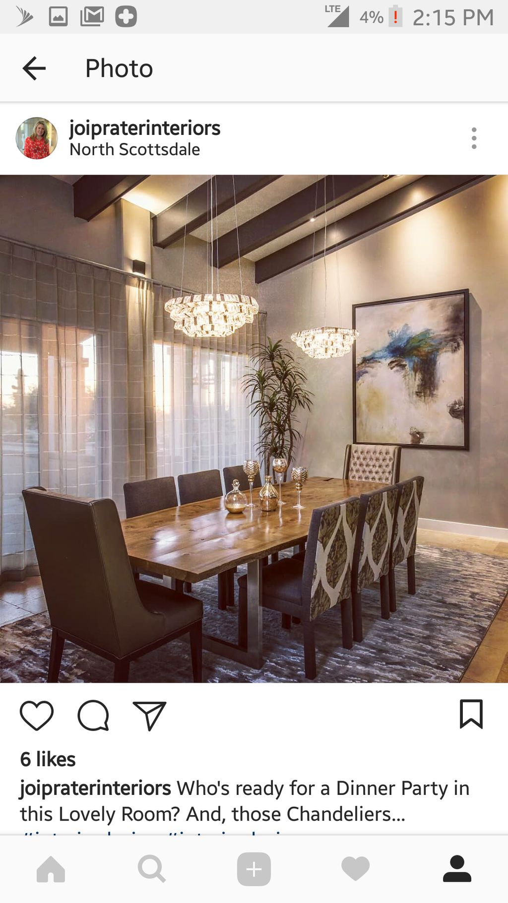 Soft Contemporary Dining Room