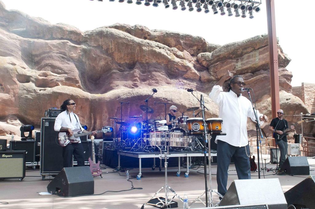 Jeff performing at Red Rocks Amphitheatre