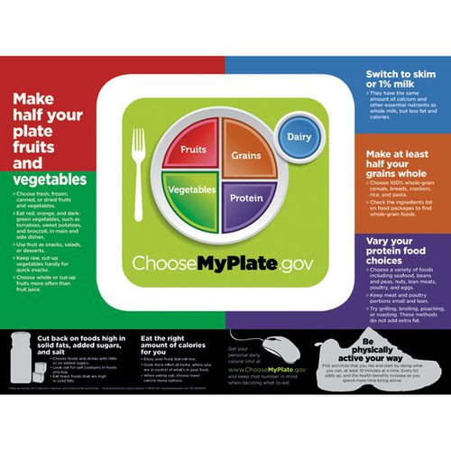 My Plate from the choosemyplate.org