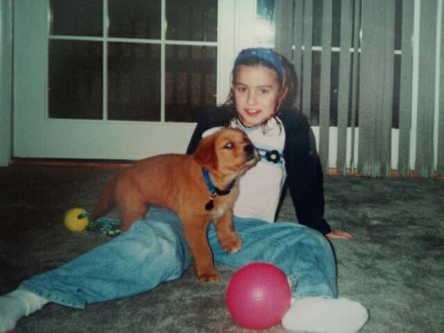 Me & my puppy when I was 8 years old!