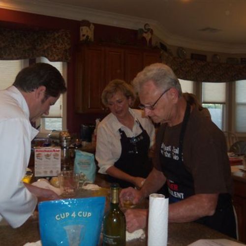 Private Pasta Class participants go to town!