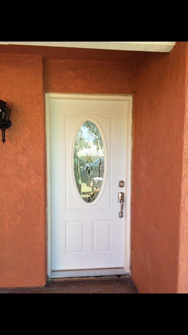 New door on beautiful home in Ontario 